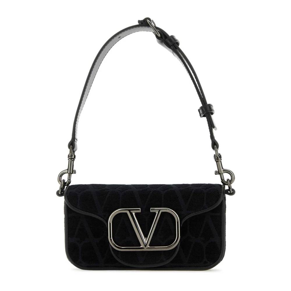 Valentino Garavani Mini Locò Toile Iconographe skuldertaske - Tasker - Herre - Sort - ONE SIZE - Uld