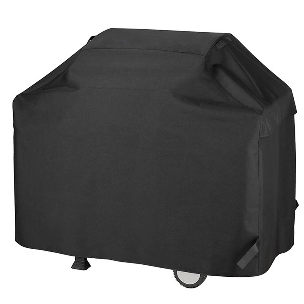 Støvtæt grillovertræk, kraftigt UV-bestandigt Oxford-presenningstof, justerbare stropper, nem rengøring, perfekt til udendørs grill, 145x61x117cm