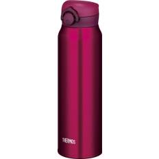 Thermos Water Bottle Vacuum Insulated Mobile Mug Touch Open 750ml Wine Red WNR [One Type] JNR-750