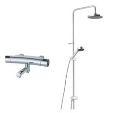 Mora Mmix Shower System Care badkarsblandare med duschset, krom