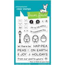 Lawn Fawn Clear Stamps 3X4 - Peas On Earth LF2421