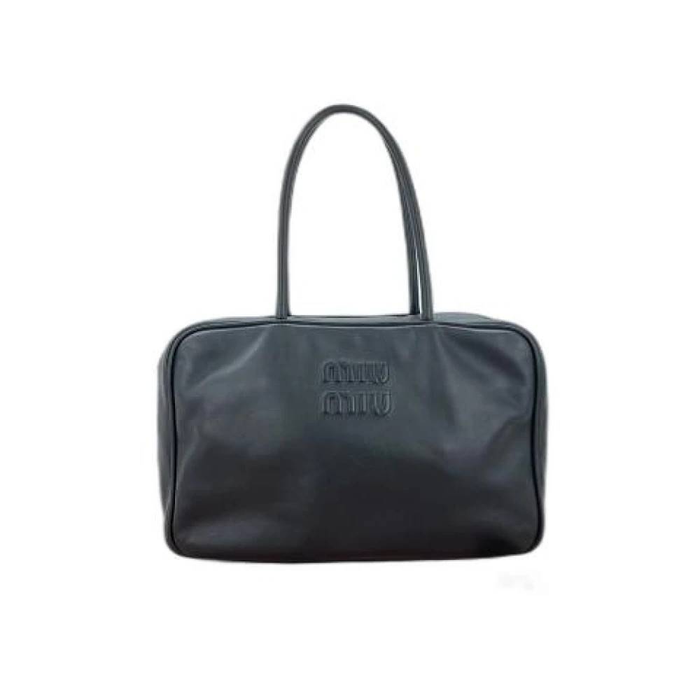 Miu Miu Pre-owned Pre-owned Læderhåndtaske - Vintage - Dame - Sort - ONE SIZE - Læder