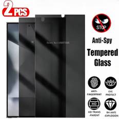 2 stk. Privatlivs Hærdet Glas til Samsung S24 Ultra Anti Spy Skærmbeskyttelse S22 S23 S24 Plus S21 Fe Anm. 20 10 Beskyttelsesglas til S24 Ultra For S24 Ultra Anti Peeping
