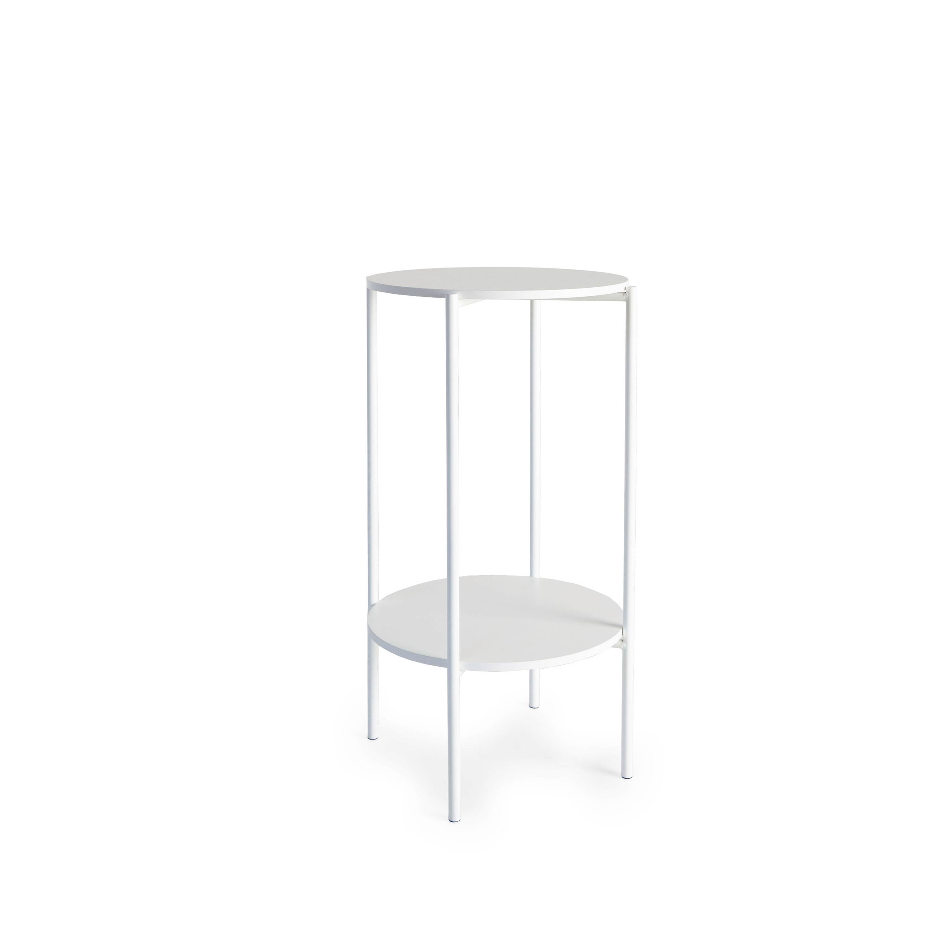 Nordic Home - Elma Sidobord Vit Ø42 från Sleepo