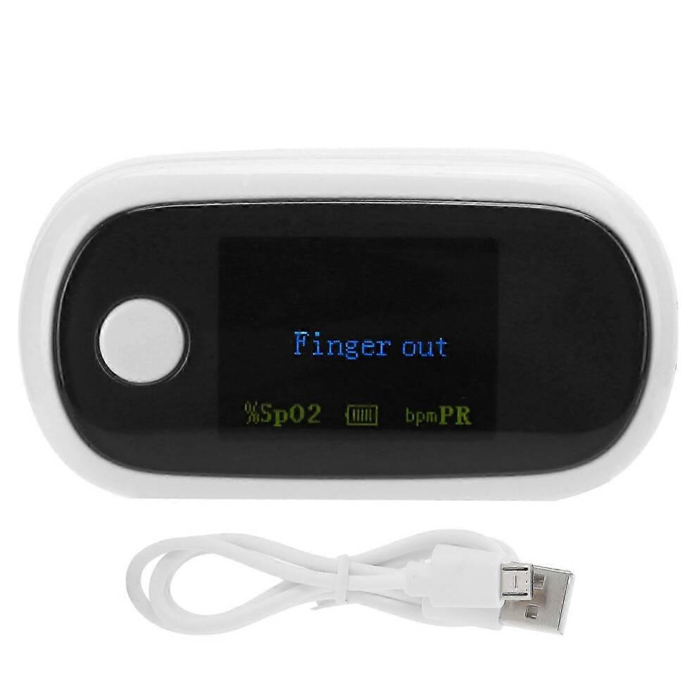Fingertoppspulserande oximeter, uppladdningsbar blodsyremättnadsmätare med digital display