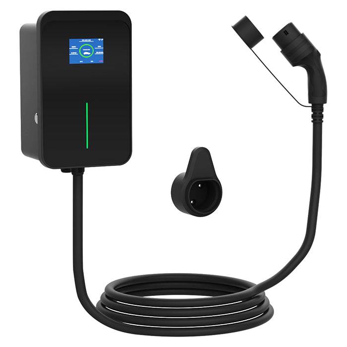 Ladeboks Elbil 11 kW – 16A 3-faset m. 7 Meter Kabel & App Styring