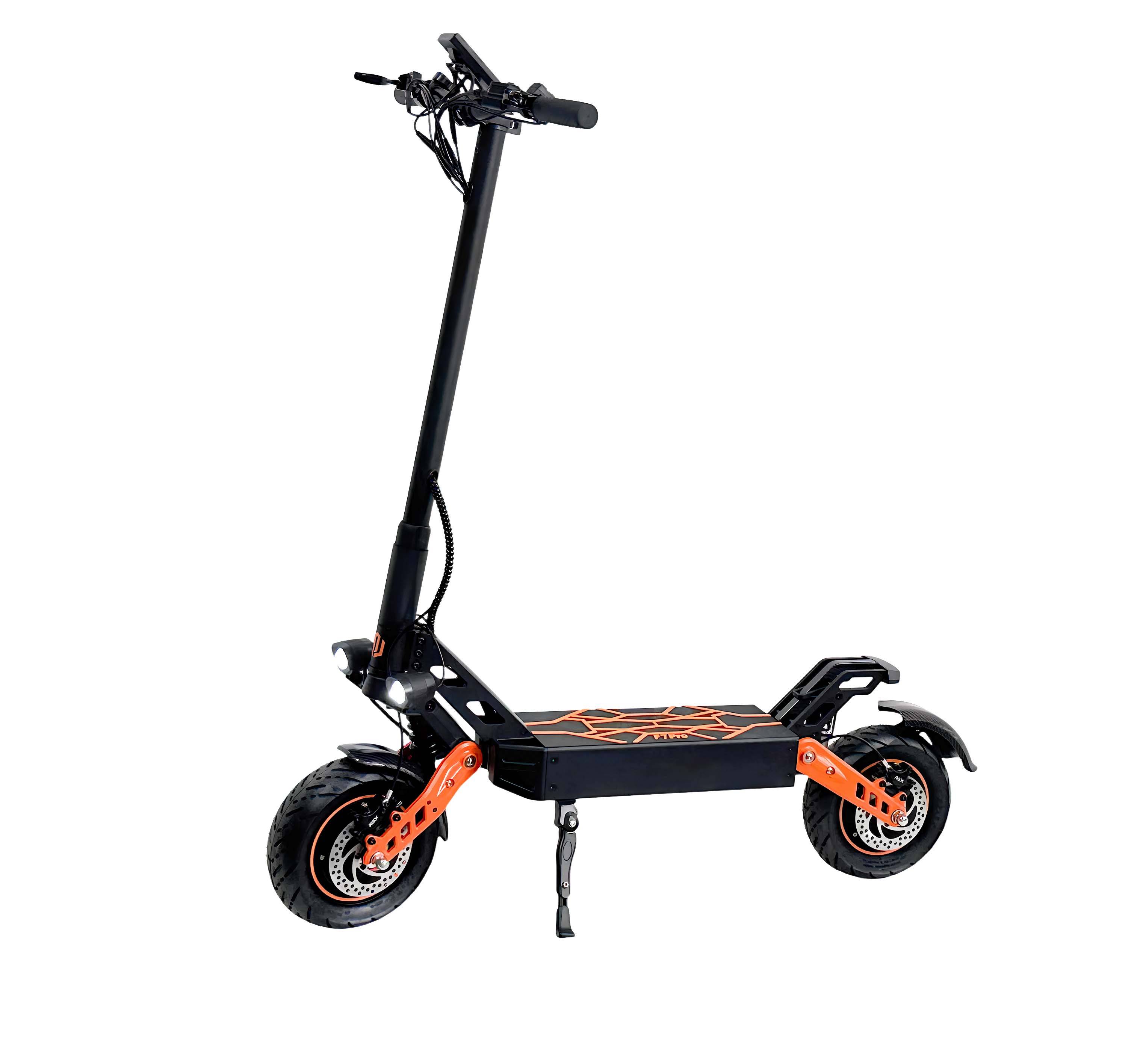 BOGIST F7-2 Vuxen Elsparkcykel Dubbla Motorer 1200W*2 Hög Hastighet 52V 20.8Ah Litiumbatteri 120KG Max Last Vikbar E-sparkcykel svart