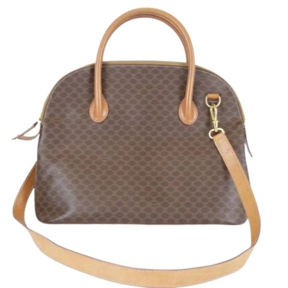Celine Vintage Pre-owned Macadam Skuldertaske - Vintage - Dame - Brun - ONE SIZE - Uld