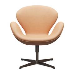 Svanen™ 3320 Lænestol - Brown bronze/Natur læder