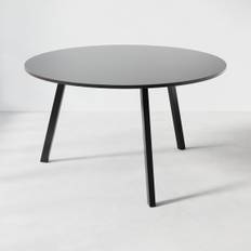 Konferencebord Viggo - Rundt, Højde 90 cm, Diameter Ø160 cm, Bordplade Sort, Understel Sort