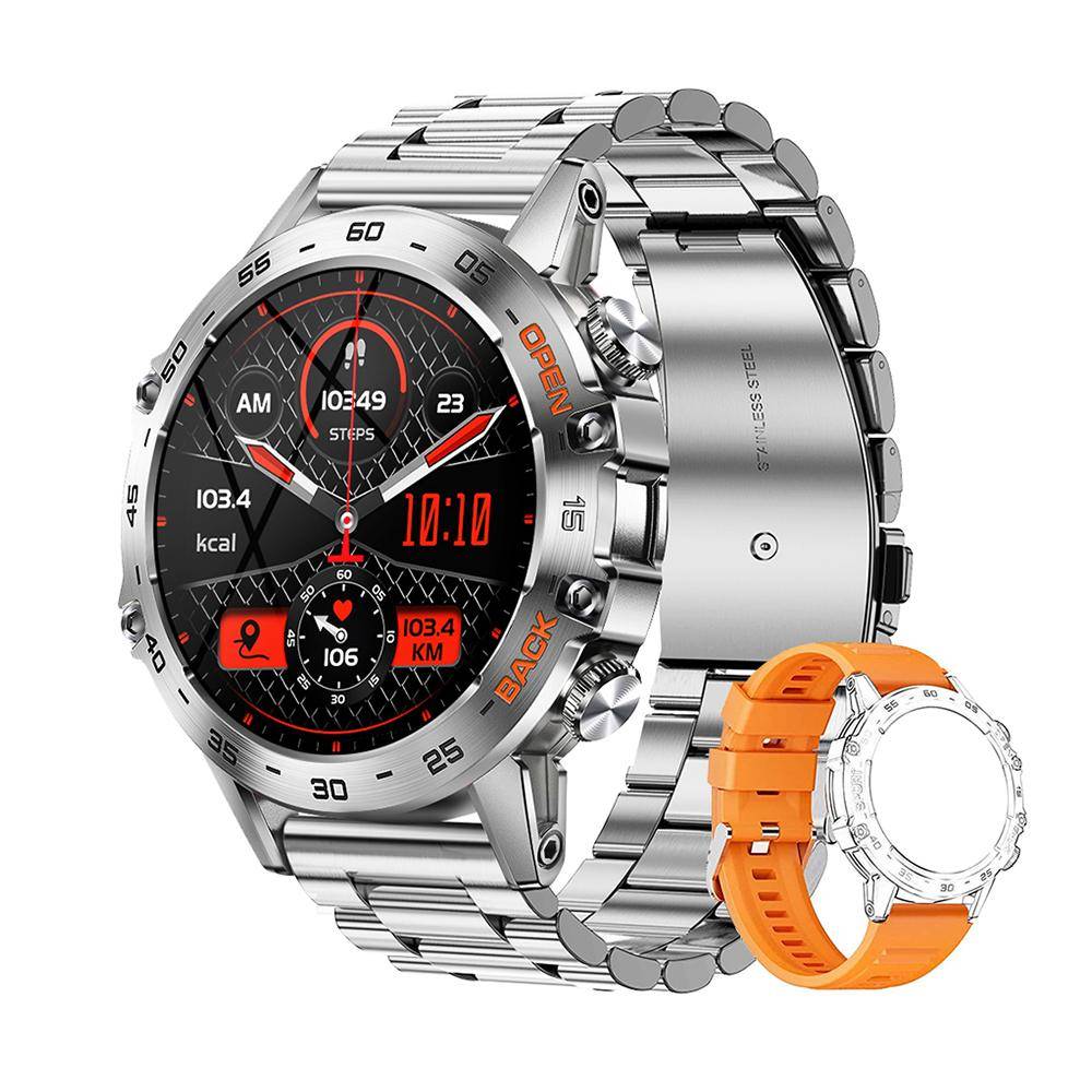 MEVADEN 1,39 IPS-skärm för män Bluetooth Call Smart Watch Sport Fitness Tracker Pulsmätare Smartwatch för Android IOS svart