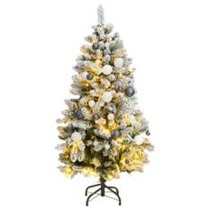 Plastgran med gångjärn 150 LEDs & kulor 150 cm