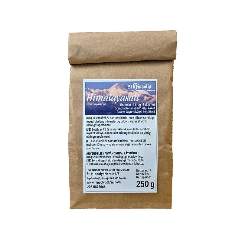 Himalayasalt granulat til brug i køkkenet 250 g