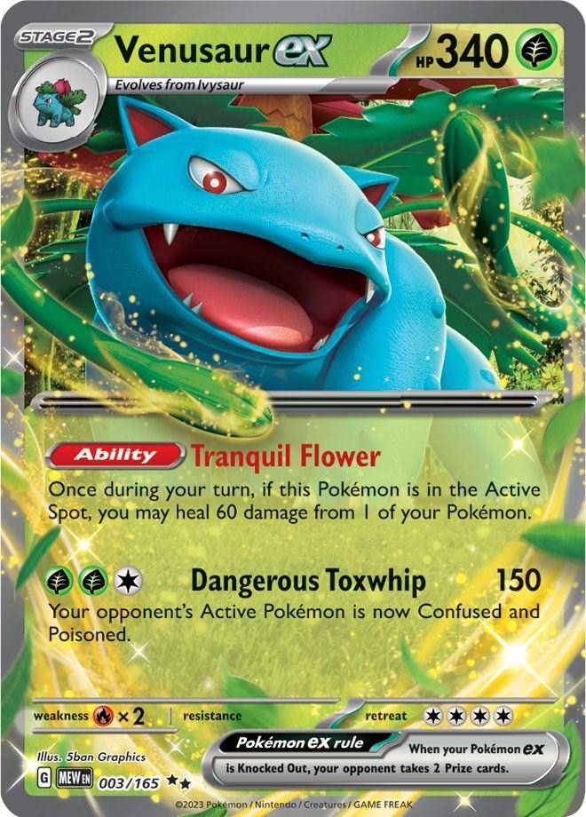 Venusaur ex 003/165 Pokémon SV03.5 Scarlet & Violet 151