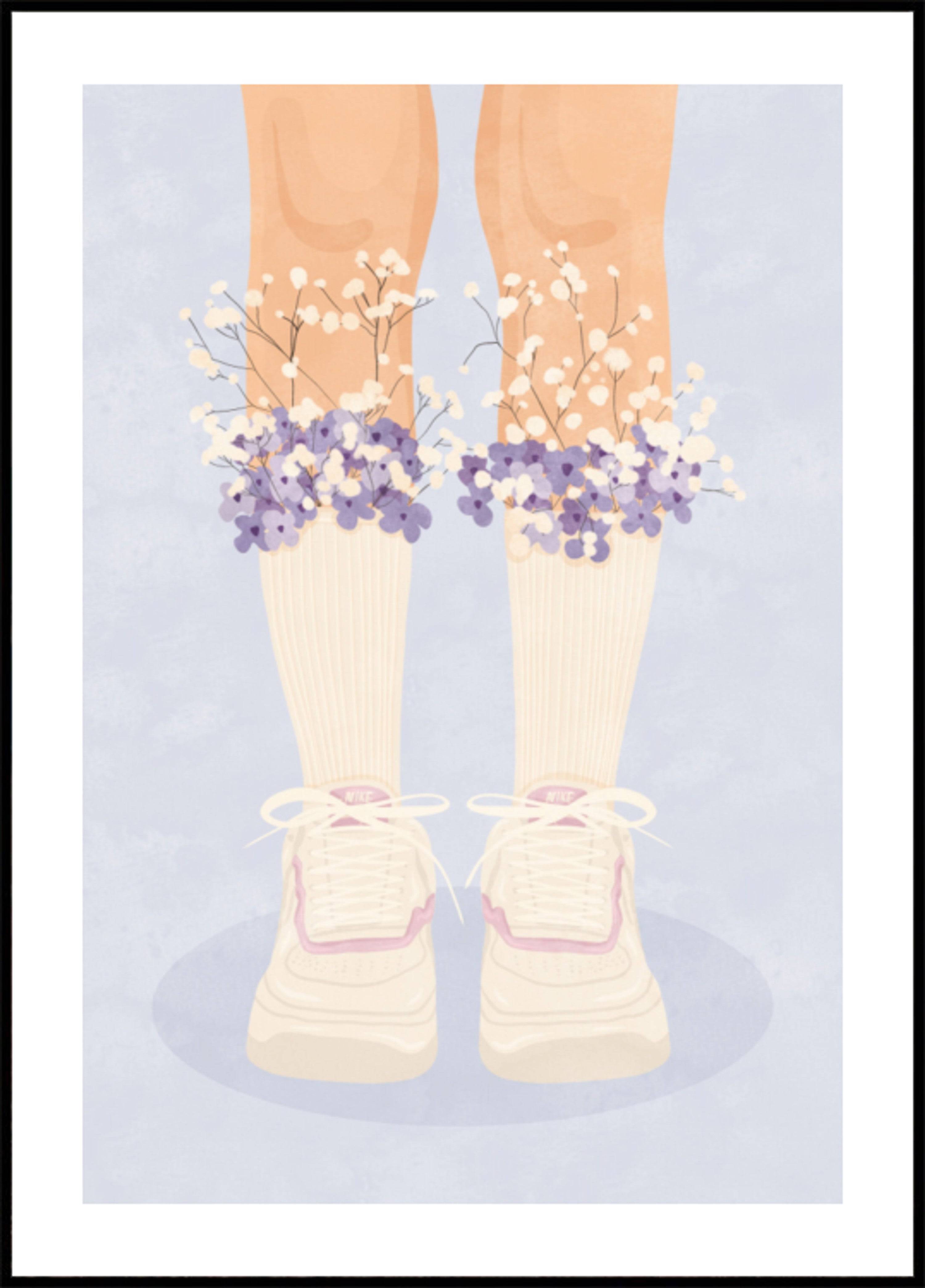 Floral Socks And Sneakers (30x40) - Plakater > Osorterade verk, BD