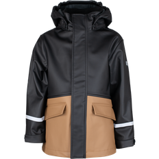 Lindberg Vestby Rain Jacket, Fleece Kläder Black/Beige - 170