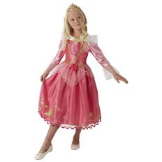 Disney Prinsesse Tornerose Deluxe Kjole Udklædningstøj (3-9 år)(Str. 116/M)
