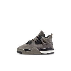 Jordan 4 Retro "Cave Stone and Black"-sko til babyer/småbørn - grå - 22