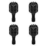 3/4 Pro kontrollpinnar, 4 st avtagbara aluminiumlegerade drönarjoysticks för DJI Mini 3/4/Mavic 3 Pro RC & RC 2 ersättningstillbehör (svart)