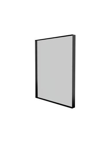 BASICLINE Badeværelsesspejl med ramme H61,2 x B49,2 cm - Sort