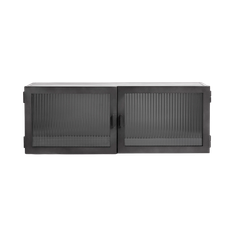 Wall cabinet Dallas - Black (LGB) - Iron - W: 80 H: 29 D: 22.5 cm
