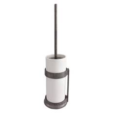 Dauby toiletborstelhouder "White pot" ruw metaal (RM) - grijs
