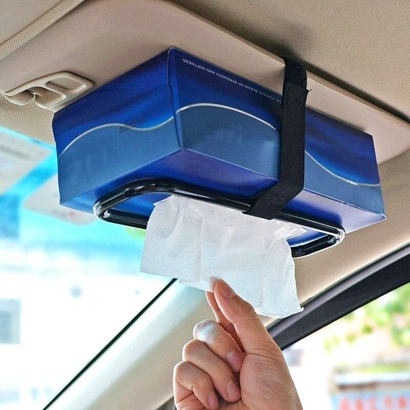 Bil biltillbehör solskydd silkespapperslåda hållare universal auto ryggstöd pappersservett ryggstödsfäste bil-styling