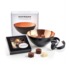 Normann skål kobber 16 CM og chokolade