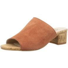 Sandals Cork Heel Mule Orange cm 2E [Bontre] Women's 23.0 orange