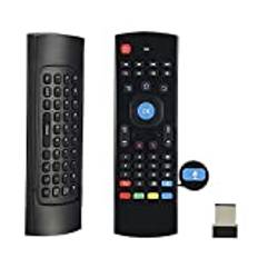 Voice MX3 Air Mouse mini tangentbord trådlös fjärrkontroll, 2,4 G multifunktionell flygmus med rörelsesensor spelhandtag för Android smart TV-box, 3-gyro och 3-Gsensor, HTPC Mini PC, PS3/4 Xbox 360