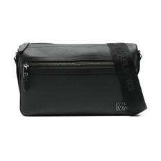 Michael Kors, Tasker , Herre, Sort, ONE SIZE, Læder, Edison Medium Saffiano Læder Messenger Taske