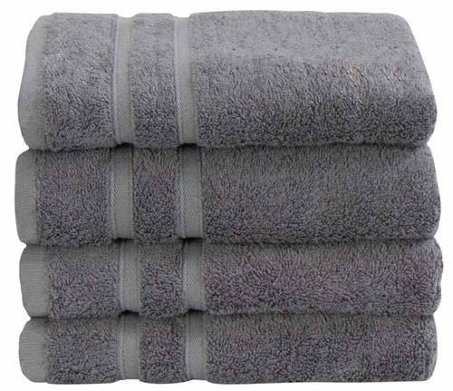 Bambus håndklæde - Grå - Bløde håndklæder fra Premium By Borg.