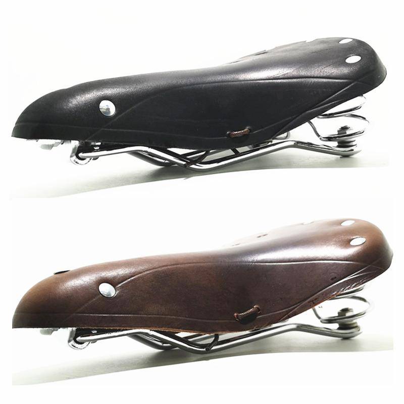 G98 Retro Vintage Cykelsadel Ren Kohud Handgjord sits Custion Cykel Sport Sadel Cykel Cykling Sadel Cykelsits