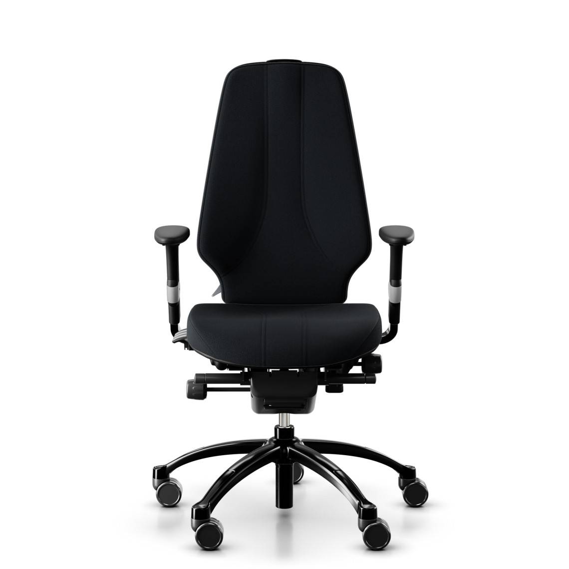 Kontorsstol RH Logic 400, Tyg Black (Select SC60999), Nackstöd Nej, Armstöd Ja, Fotkryss Svart, Val av hjul Hjul för mjuka golv