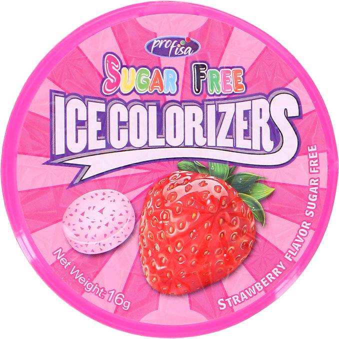 Ice Colorizers 2 x Mintpastiller Jordgubb