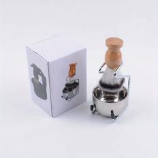 Mens Shaving Brush and Bowl Set 3-in-1 Shaving Brush Kit Handle with Shaving Bowl & Brush Standas