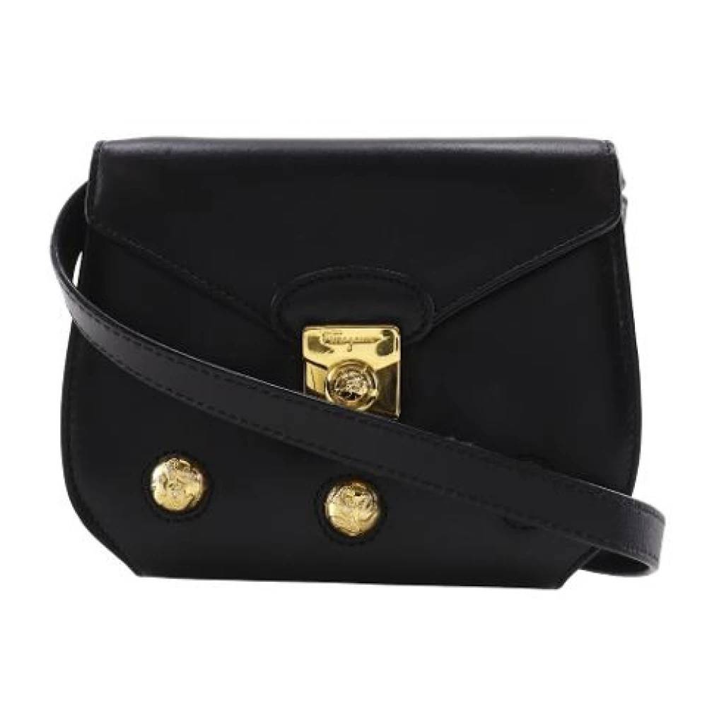 Salvatore Ferragamo Pre-owned - Pre-owned Läder Crossbodyväska Vintage - Dam - ONE Size - Läder