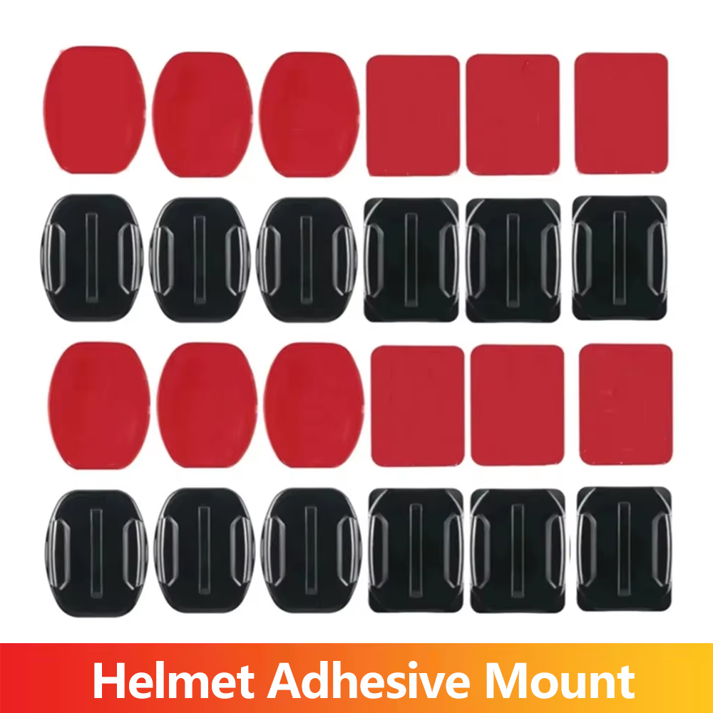 Adhesive Mount Kit Sticky Pads for GoPro Hero 13 12 11 10 9 Flat & Curved Helmet Mounting for DJI OSMO Action Camera Accessories