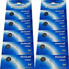 Eunicell Lot de 10 pålar bouton litium 3v CR927