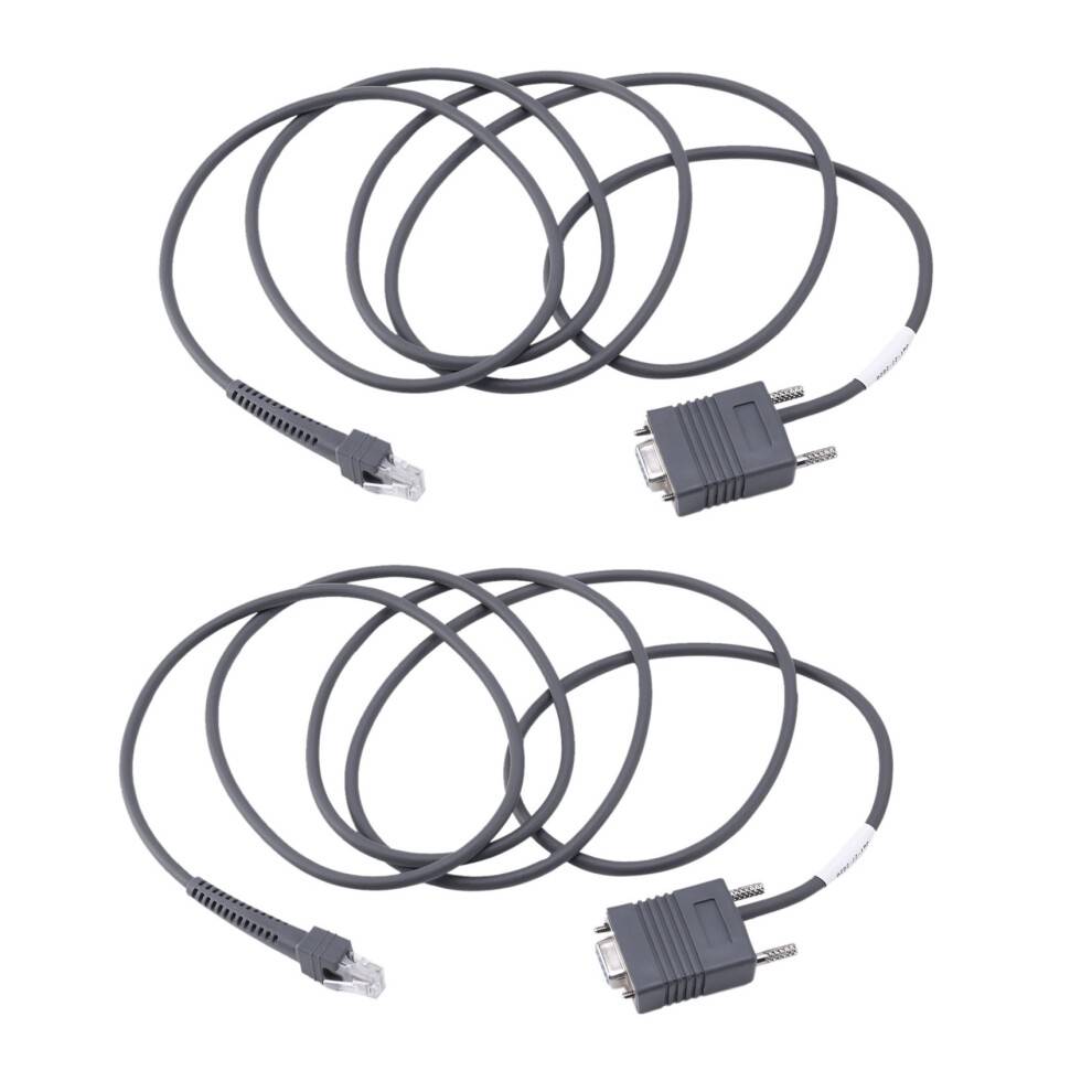 2X LS2208 RS232 Serial Cable CBA-R01-S07PAR for Symbol Barcode Scanner LS2208 6.5 Feet