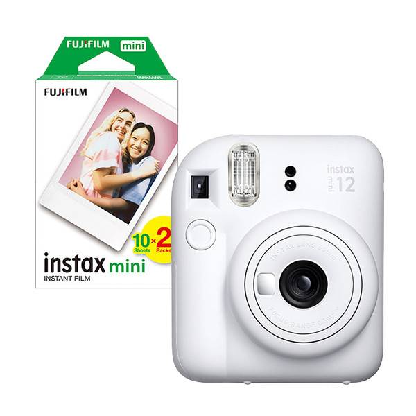 Fujifilm Instax Mini 12 White med fotopapper (20 ark)