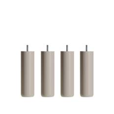 DUX - DUX SC sängben rund oatmeal 23 cm 4-pack - Sängben - Beige - Trä