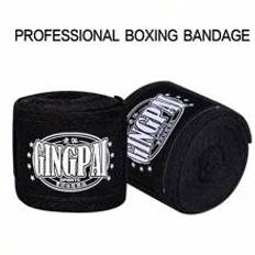 1 Pair 3M/5M Black Thai Boxing Muay Thai Hand Wraps, Breathable Boxing Bandages Handwraps For Sports, Students & Adults