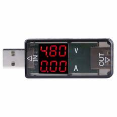 Usb Tester Meter, Farve LCD Display Voltmeter Amperemeter Strømmåler Multimeter Oplader USB Tester