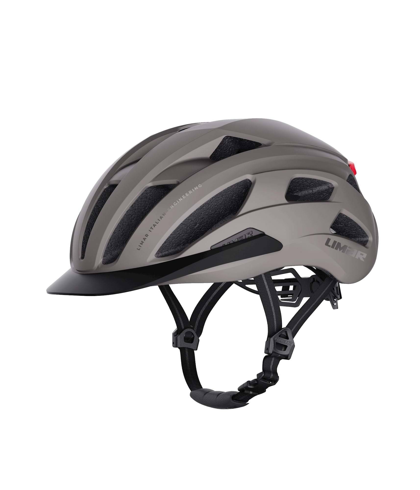 Limar Action Urban Matte Grey LED - Medium 53-57 cm