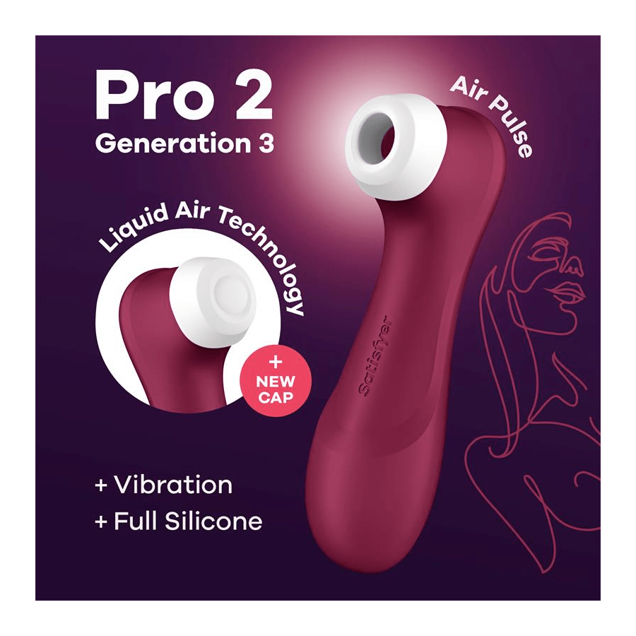 Satisfyer Pro 2 Gen 3 - Liquid Air Technology - Röd