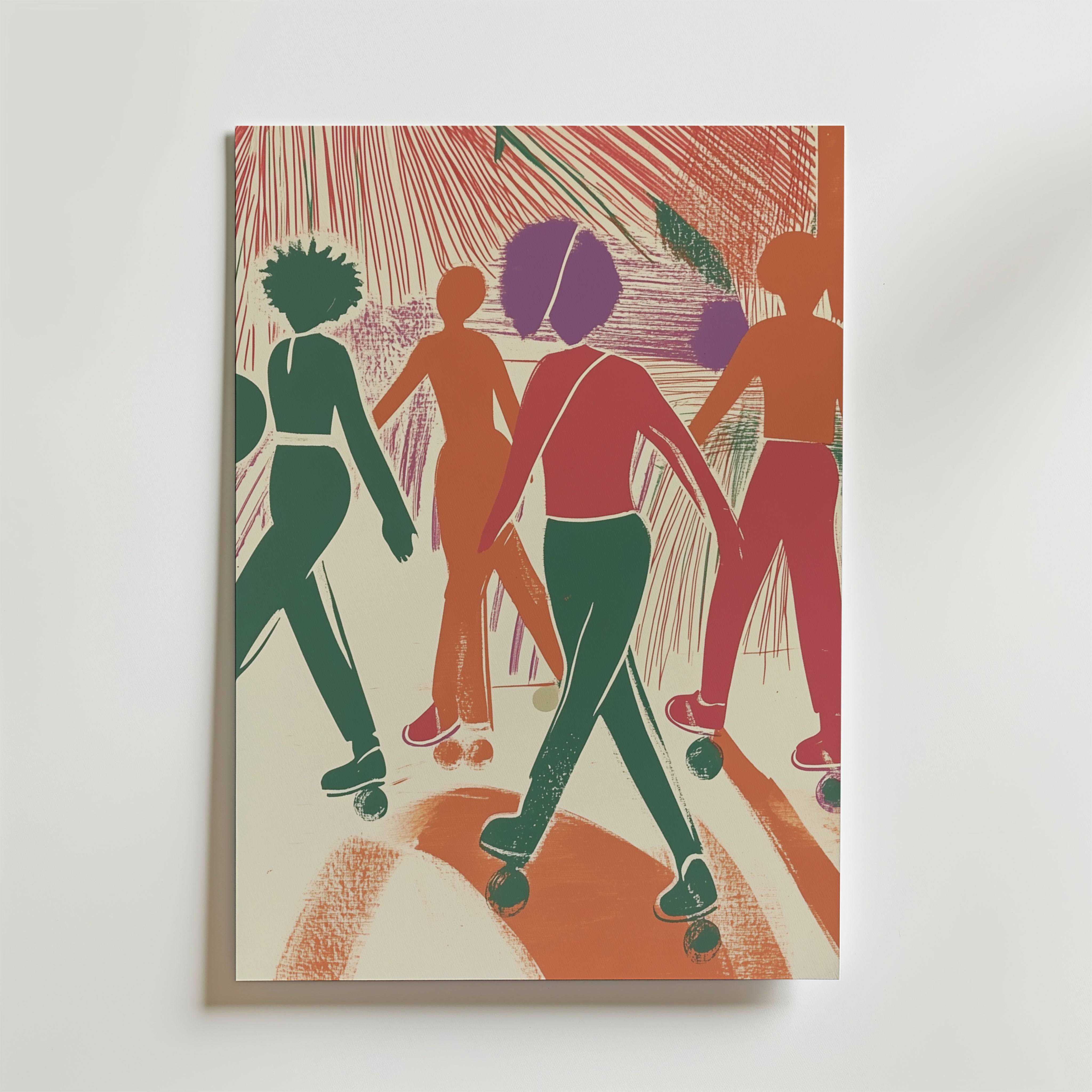 Funk on Wheels Poster - Premium Canvas 100x140 cm