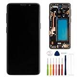 E-YIIVIIL ny ersättning TFT-skärm kompatibel med Samsung Galaxy S9 SM-G960F SM-G960 5,8 tum LCD-display pekskärm monterad med verktyg fingertryck stöds inte (med ram)