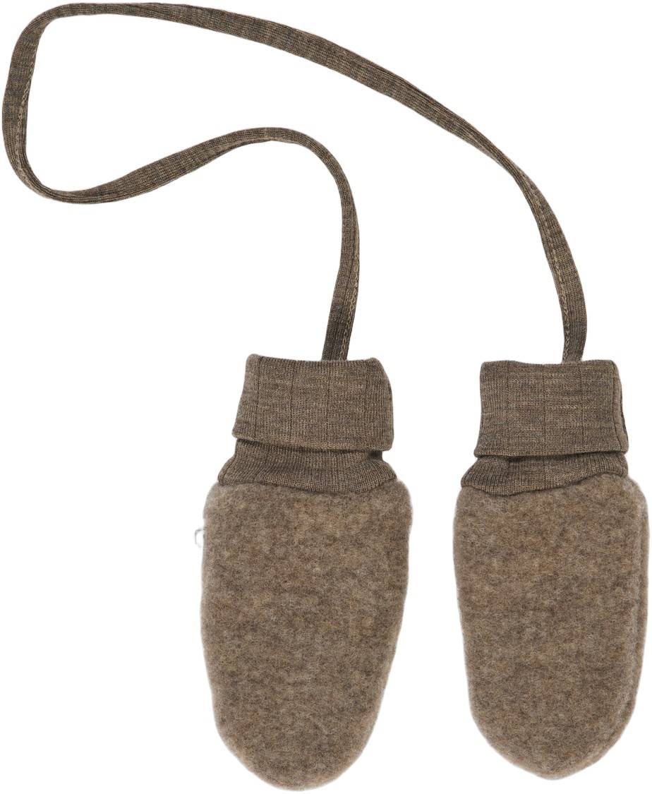 Müsli by Green Cotton Woolly Fleece Mittens 74/86 - Vanter & Luffer Merino Uld hos Magasin.