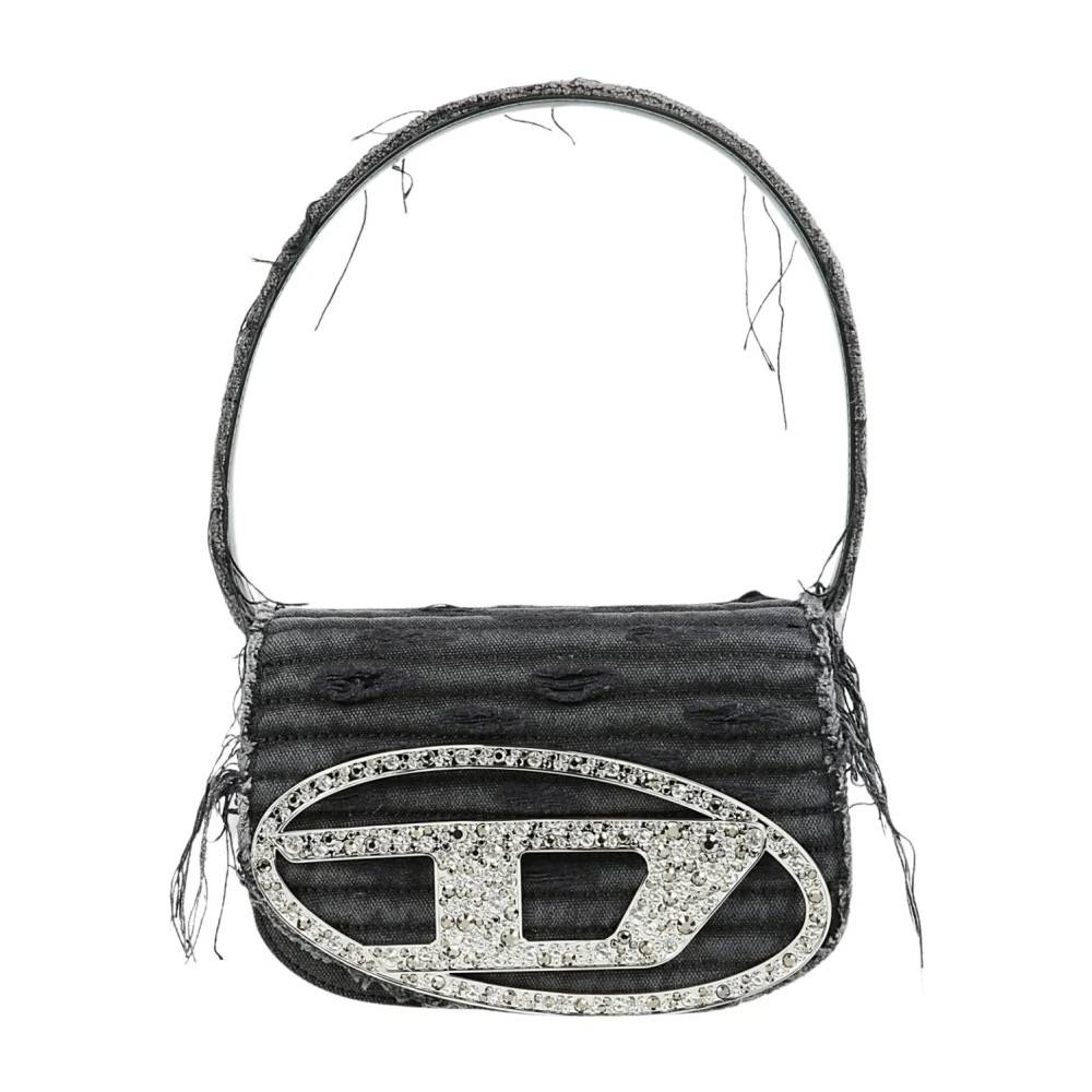 Diesel 1DR-Iconic Skuldertaske - Tasker - Dame - Sort - ONE SIZE - Uld